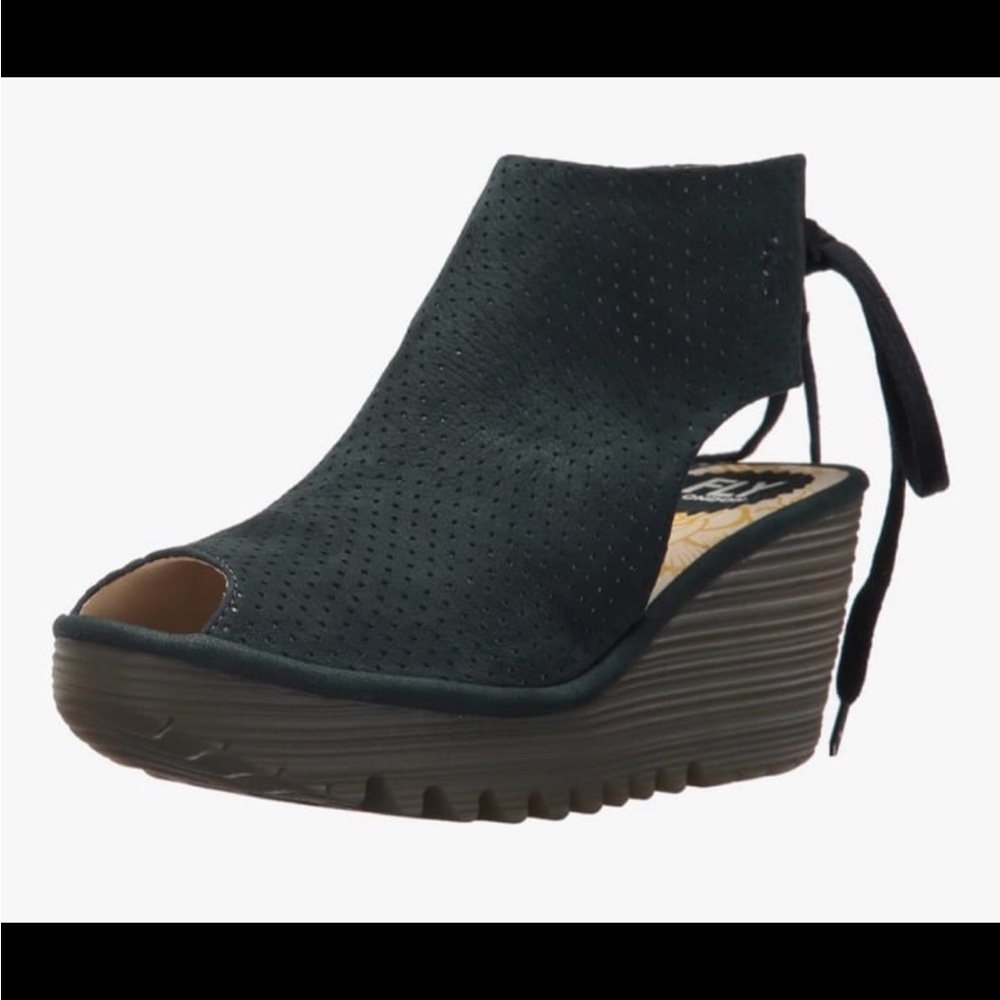 FLY‎ London Women's Ypul799fly Wedge blue size 7.5